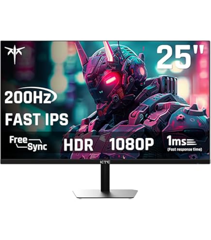 Amazon.co.jp: KTC 27 Inch QHD Gaming Monitor, 180Hz 1ms GTG Fast